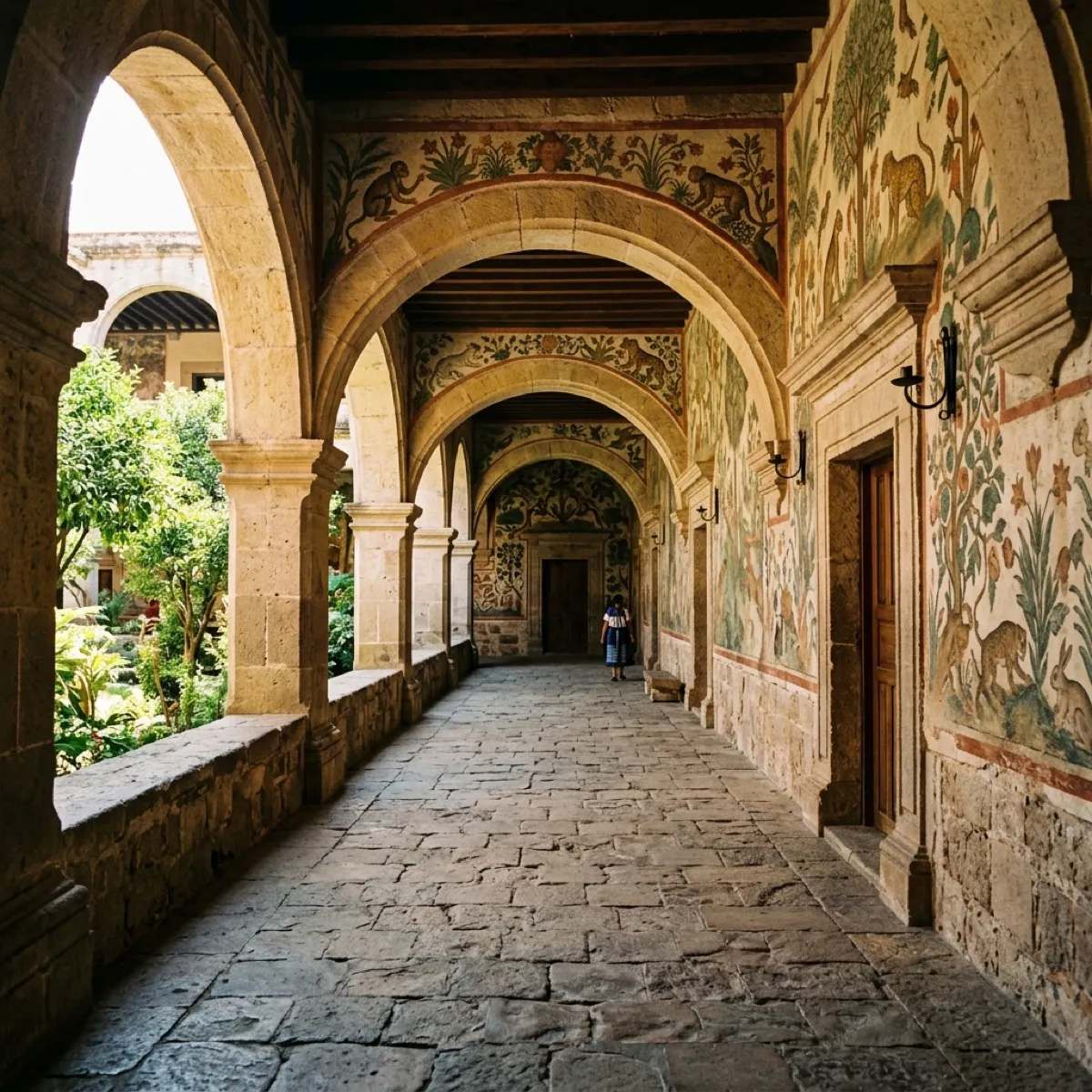 Convento Agustino de Malinalco con frescos del siglo XVI