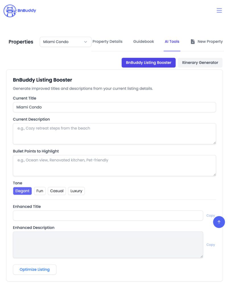 BnBuddy Listing Booster