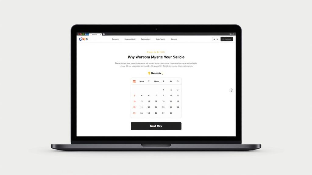 Direct booking site example